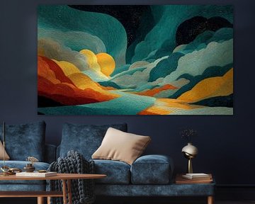 abstract colourful landscape