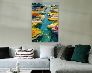abstract colourful landscape