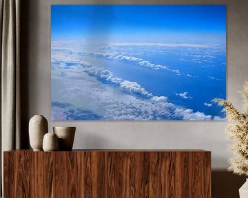 Lucht boven de Atlantische Oceaan