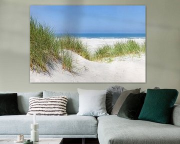 Paysage de dunes Îles néerlandaises des wadden sur Hilda Weges