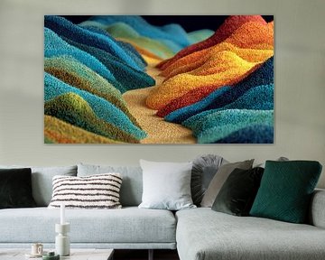 picturesque abstract colourful landscape
