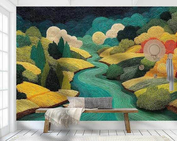 Example of the artwork in a room