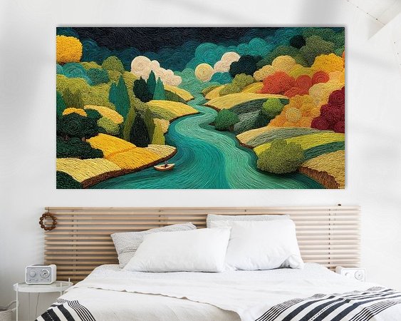 Example of the artwork in a room