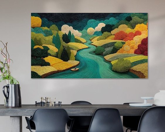 Example of the artwork in a room