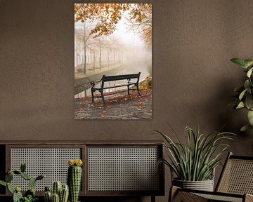 Foggy morning in Amersfoort by Neşe van de Wiel