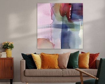 aquarel of inkt abstracte achtergrond van Ariadna de Raadt-Goldberg