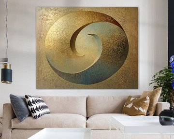 Abstract Gouden Kunstwerk van Modern Collection