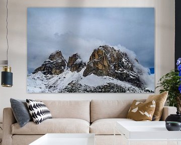 Langkofel of Sassolungo berggroep in de Dolomieten van Sjoerd van der Wal Fotografie
