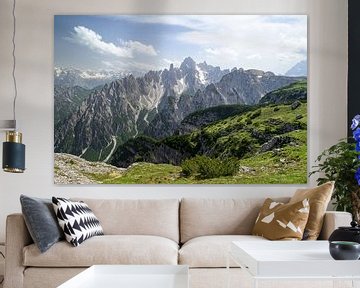 Uitzicht Cadini di Misurina in de Dolomieten tijdens de lente van Sjoerd van der Wal Fotografie