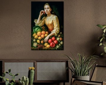 De oogstopzichter van Klaus Tesching - Art-AI