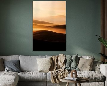 Gouden duinen bij zonsopgang van Art & Soul Creations
