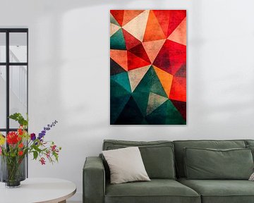Colourful abstract geometric design by Art & Soul Creations