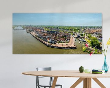 Kampen luchtpanorama in het voorjaar van Sjoerd van der Wal Fotografie