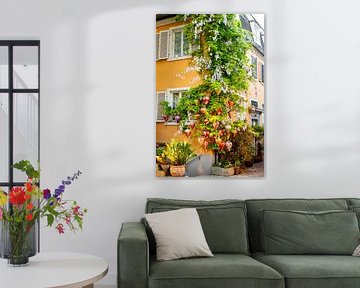 Lanterns on a house wall in Nonnenhorn by Andreas Nägeli