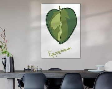 Leaf Epipremnum - Series 'Flora by Jeroen Visschers