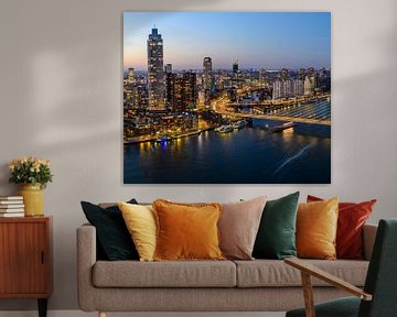 Zonsondergang Rotterdam centrum van Sjoerd van der Wal Fotografie