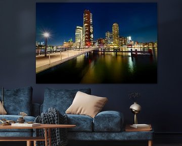 Rotterdam Kop van Zuid in de avond van Sjoerd van der Wal Fotografie