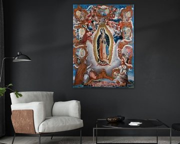 Maagd van Guadalupe - Anonieme Mexicaanse kunstenaar | Vereerd icoon van geloof en identiteit van Timeless Artworks
