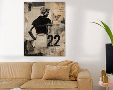 Vintage mixed media collage