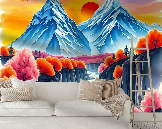Example of the artwork in a room