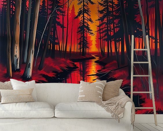 Example of the artwork in a room