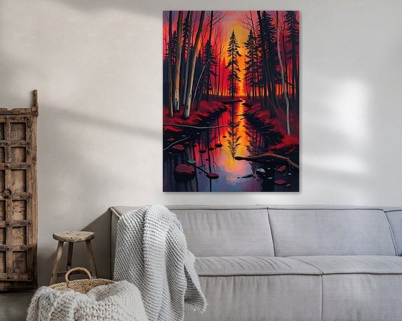 Example of the artwork in a room