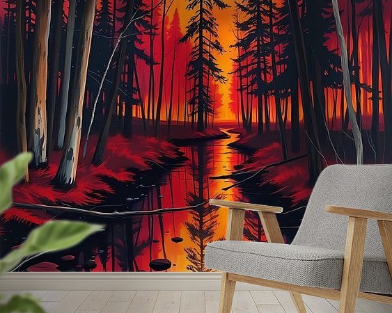 Example of the artwork in a room