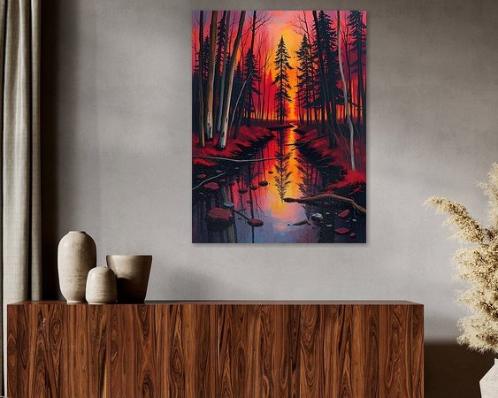 Example of the artwork in a room