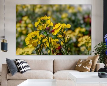 Celandine - Gouden lak van Mixed media vector arts
