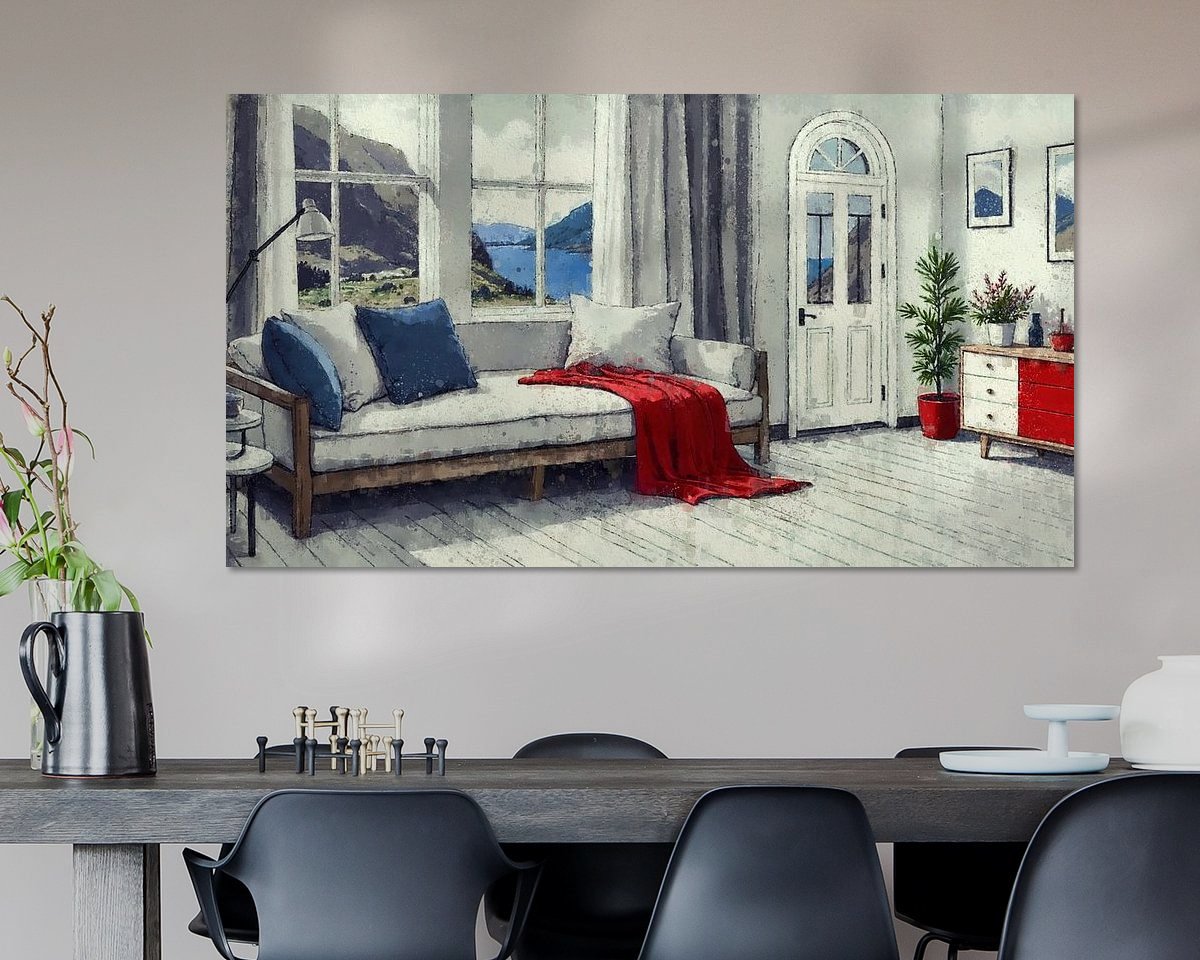 Example of the artwork in a room