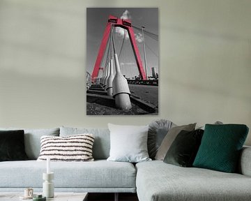 Willemsbrug, Rotterdam van Framed by Elisabeth
