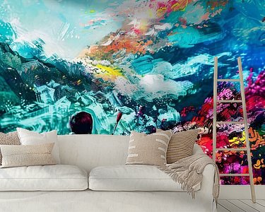 Example of the artwork in a room