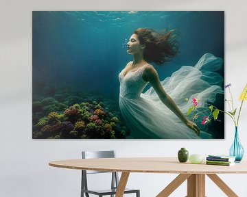 Breath of the deep - Born in silence by Klaus Tesching - Art-AI