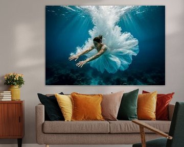 Immerse yourself in the light - the moment before awakening by Klaus Tesching - Art-AI