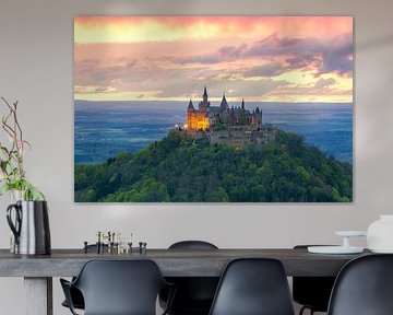 Magical evening light over Hohenzollern Castle by Jiri Viehmann