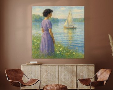 An der Küste. Ein stiller Moment der Ruhe und Besinnung