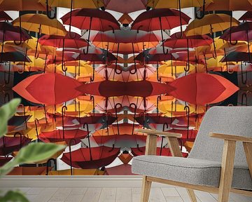 Colourful Symmetry of Umbrellas's by Bas Potman