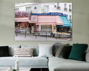 Roze viswinkel in Montmartre Parijs