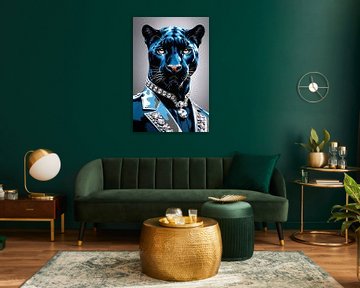Dierenwereld - Zwarte panter - Luxe van Liona Toussaint