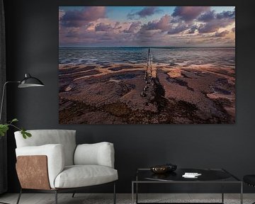 Blick über das Wattenmeer bei Wierum von peterheinspictures