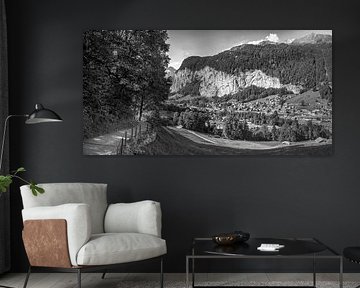 Lauterbrunnen schwarz-weiß