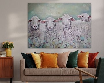 Nieuwsgierige schapen