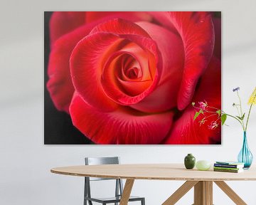 De schoonheid van een rode roos van ButterflyPix