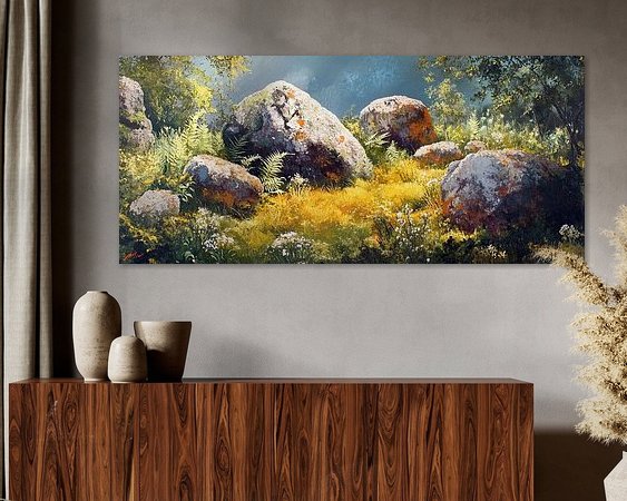 Example of the artwork in a room