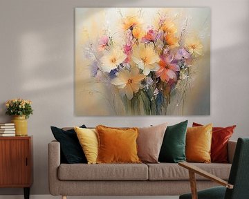 Fleurs Pastel | Pétales Pastel sur Art Merveilleux
