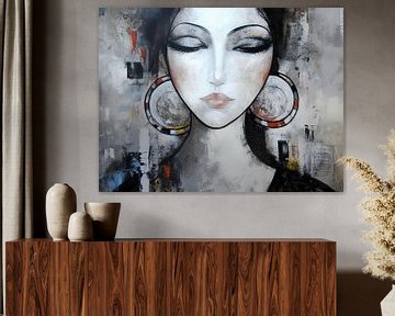Vrouwenportret | Serenity in Silence van De Mooiste Kunst