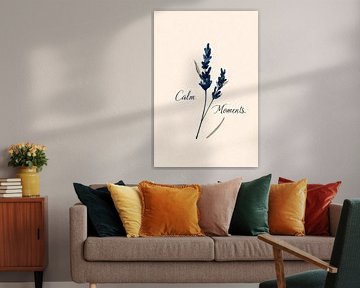 Soothing lavender watercolour art by Imperial Art House