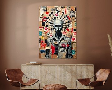 Schlüssel und Collage Portrait von MIROKKU