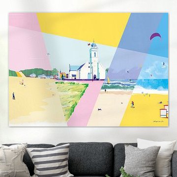 Blick auf den Strand: Katwijk am Meer