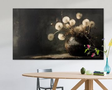 Pusteblumen im Abendlicht von Claudia Rotermund